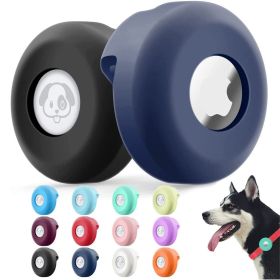 2pcs Silicone Airtag Case For Apple Cat Dog Collar Clip Cover Pet Anti-loss Locator Tracker Protective Sleeve Air tags Accessories (Color: Fluorescent Green, size: 2pcs)